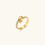 Amaryllis Ring aus Gold