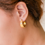 Goldene Creolen Ohrringe Carole
