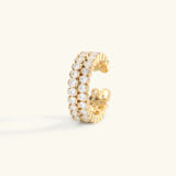 Goldring mit Nieten Cassandra