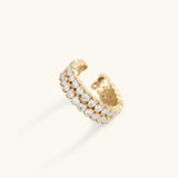 Goldring mit Nieten Cassandra
