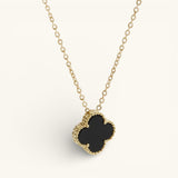 Schwarzes Clover Halsband