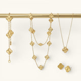 Goldenes Kleeblatt-Set