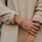 Pulsera Elegance Nail Deluxe 18K Gold