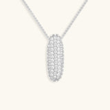Diamant Initial Bubble Halskette