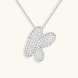 Diamant Initial Bubble Halskette
