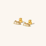 Goldene Lira Ohrringe