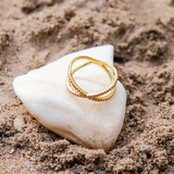 Diamant Kreuzring Nia Gold