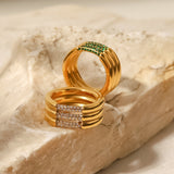 Gold-Diamantring Serenity