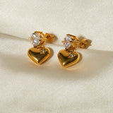 Herzohrringe Emmeline in Gold