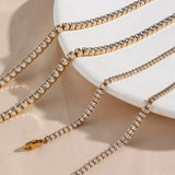 Diamant Tennis Halskette Wisteria