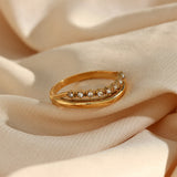 Diamantimitat-Ring Adeline
