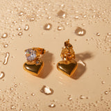 Herzohrringe Emmeline in Gold