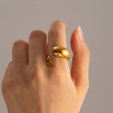 Goldene Schlangenring Etta