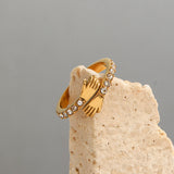 Amaryllis Ring aus Gold