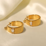 Goldene Creolen Ohrringe Carole