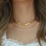 Halskette Gold Herringbone Eve