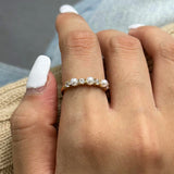 Perlen-Diamantring Keisha