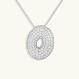 Diamant Initial Bubble Halskette
