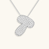 Diamant Initial Bubble Halskette