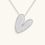 Diamant Initial Bubble Halskette