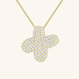 Diamant Initial Bubble Halskette