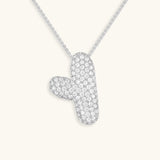 Diamant Initial Bubble Halskette
