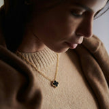 Schwarzes Clover Halsband
